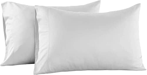 DecoLinen Premium 100% Cotton Percale Pillowcase - Standard Size, 200TC, Pre-Washed